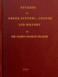 Cover of Studies in Greek Scenery, Legend and History