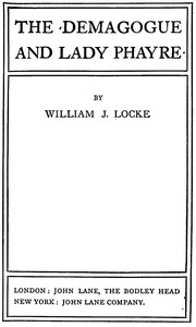 Cover of The Demagogue and Lady Phayre