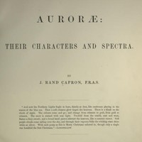 Cover of Auroræ: Their Characters and Spectra