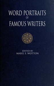 Cover of Word Portraits of Famous Writers