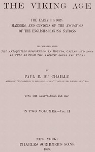 Cover of The Viking Age. Volume 2 (of 2)