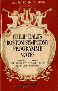 Cover of Philip Hale's Boston Symphony Programme Notes