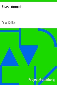 Cover of Elias Lönnrot