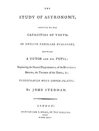 Cover of The Study of Astronomy, adapted to the capacities of youth
