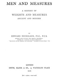 Cover of Men and Measures