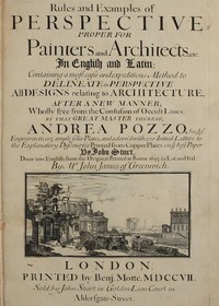 Cover of Rules and Examples of Perspective proper for Painters and Architects, etc.
