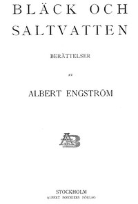 Cover of Bläck och saltvatten