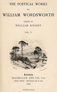 Cover of The Poetical Works of William Wordsworth — Volume 5 (of 8)