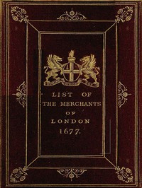 Cover of The Little London Directory of 1677