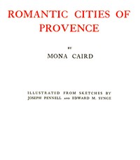Cover of Romantic Cities of Provence