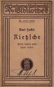 Cover of Nietzsche, sein Leben und seine Lehre