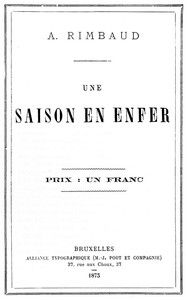 Cover of Une saison en enfer