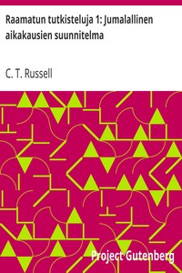 Cover of Raamatun tutkisteluja 1: Jumalallinen aikakausien suunnitelma