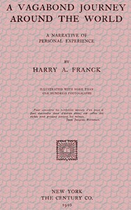 Cover of A Vagabond Journey Around the World: A Narrative of Personal Experience
