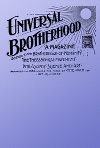 Cover of Universal Brotherhood, Volume XIII, No. 10, January 1899
