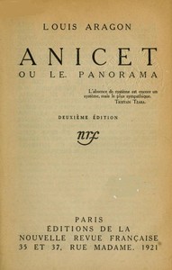 Cover of Anicet; ou, le panorama
