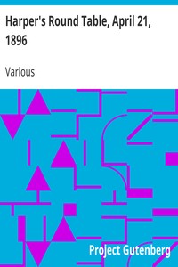 Cover of Harper's Round Table, April 21, 1896