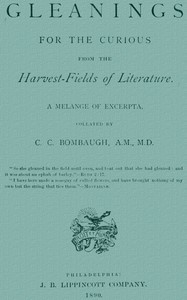 Cover of Gleanings from the Harvest-Fields of Literature: A Melange of Excerpta
