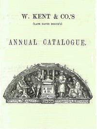 Cover of W. Kent & Co's Annual Catalogue, October 1858