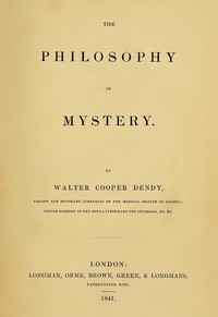 Cover of The Philosophy of Mystery