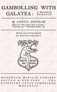 Cover of Gambolling with Galatea: a Bucolic Romance