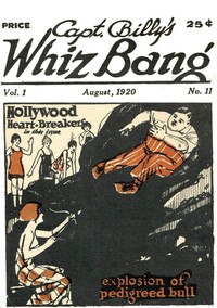 Cover of Captain Billy's Whiz Bang, Vol 1, No. 11, August, 1920