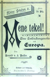 Cover of Mene tekel! Eine Entdeckungsreise nach Europa