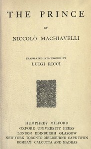 Cover of The Prince