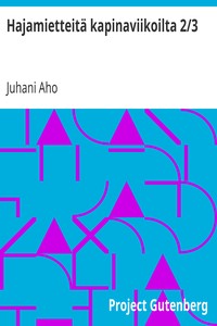 Cover of Hajamietteitä kapinaviikoilta 2/3