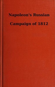Cover of Napoleon's Russian Campaign of 1812