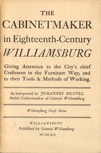 Cover of The Cabinetmaker in Eighteenth-Century Williamsburg