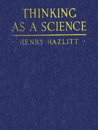 Cover of Thinking as a Science