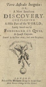 Cover of Terra Australis Incognita; Or, A New Southern Discovery, containing A Fifth Part of the World
