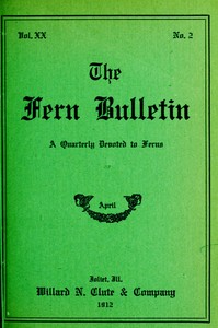 Cover of The Fern Bulletin, April 1912