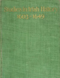 Cover of Studies in Irish history, 1603-1649, second series