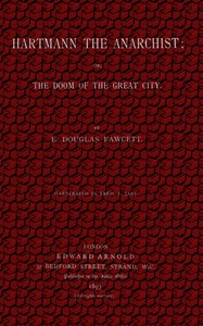 Cover of Hartmann, the Anarchist; Or, The Doom of the Great City