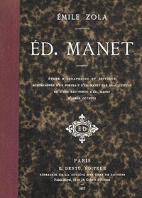 Cover of Ed. Manet: étude biographique et critique