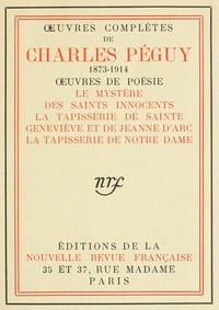 Cover of Oeuvres complètes de Charles Péguy, Oeuvres de poésie (tome 6)