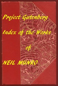 Cover of Index for Works of Neil Munro