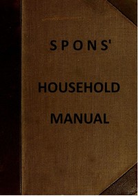 Cover of Spons' Household Manual