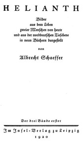 Cover of Helianth. Band 1