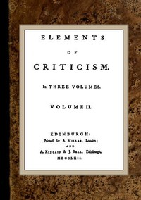 Cover of Elements of Criticism, Volume II.