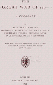 Cover of The Great War of 189-: A Forecast