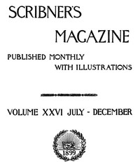Cover of Scribner's Magazine, Volume 26, September 1899