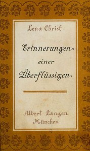 Cover of Erinnerungen einer Überflüssigen