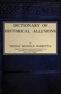 Cover of Dictionary of Historical Allusions