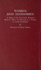 Cover of Women and Economics