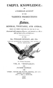 Cover of Useful Knowledge: Volume 2. Vegetables