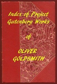 Cover of Index of the Project Gutenberg Works of Oliver Goldsmith