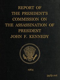 Cover of Report of the President's Commission on the Assassination of President John F. Kennedy